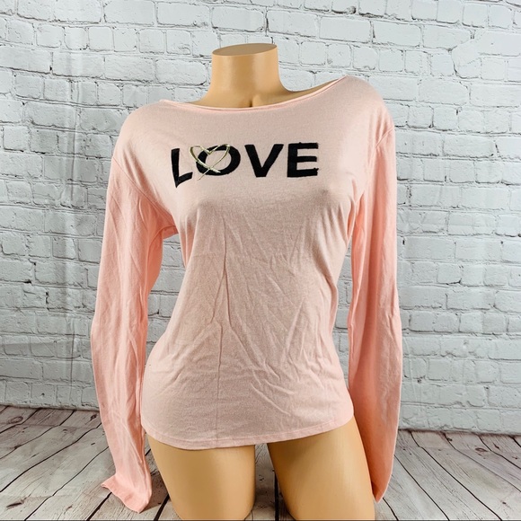 VS Victoria’s Secret LOVE Bling Lounge Shirt - Picture 2 of 8